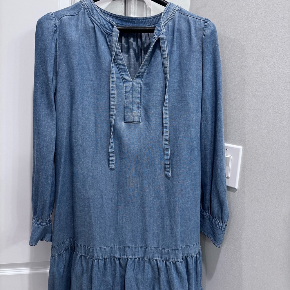 LOFT Blue Denim Dress